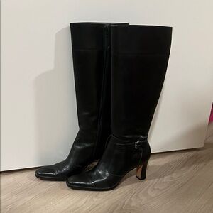 Lauren Ralph Lauren Sleek Black Heeled Boots